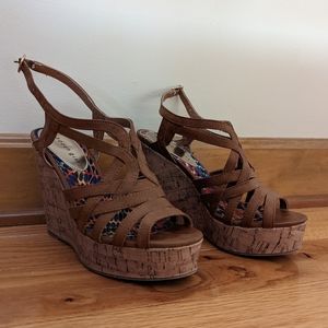 Madden Girl Tan Wedges